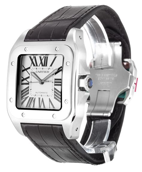 cartier santos 100 diamond replica|cartier anto 100 price.